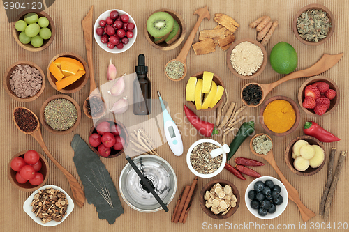 Image of Alternative Medicine and Food for Cold Remedy