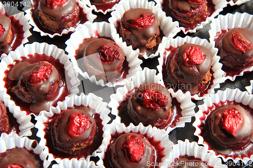 Image of fresh chocolate desserts