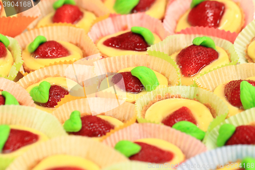 Image of fresh strawberry dessert