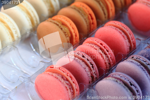 Image of color macaroon background