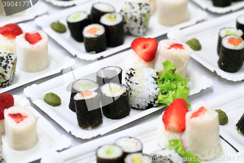 Image of sushi food background