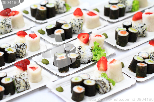 Image of sushi food background
