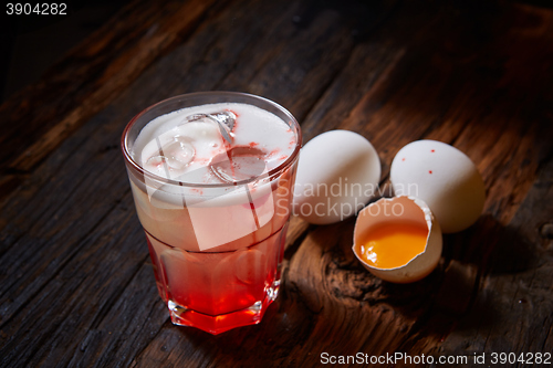 Image of gin sour with pomegranate syrup