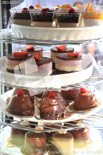 Image of fresh chocolate desserts