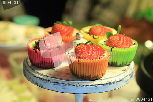 Image of fresh strawberry dessert