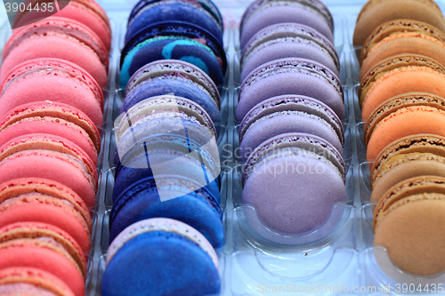 Image of color macaroon background