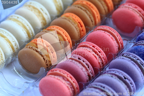 Image of color macaroon background