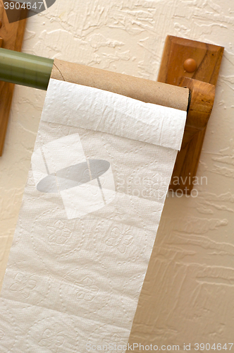 Image of end of toilet paper roll