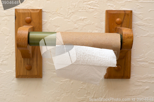 Image of empty toilet paper roll