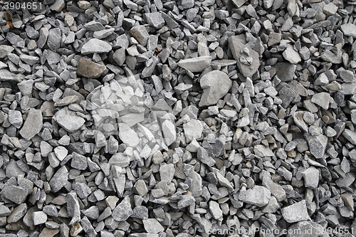 Image of gray broken stone background (road metal)