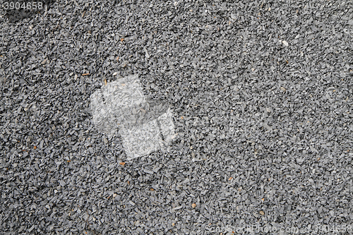 Image of gray broken stone background (road metal)