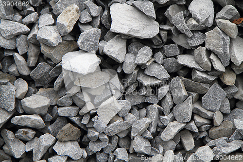 Image of gray broken stone background (road metal)