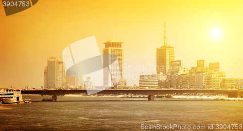 Image of Nile in city