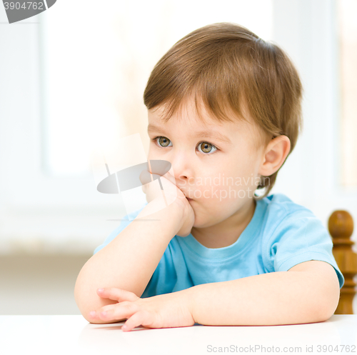 Image of Portrait of a cute little boy