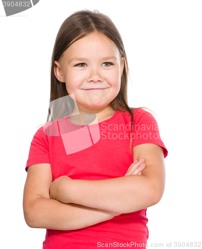 Image of Portrait of a happy little girl