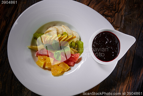 Image of Healthy salad made of fresh fruits