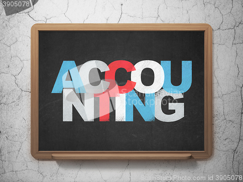 Image of Banking concept: Accounting on School board background