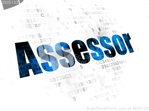 Image of Insurance concept: Assessor on Digital background