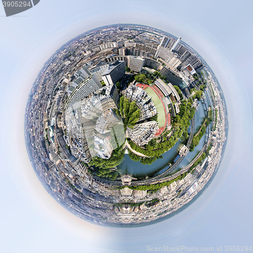Image of Planet of panorama of paris france