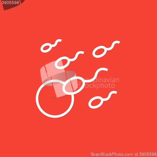 Image of Fertilization line icon.