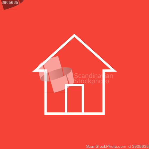 Image of House line icon.