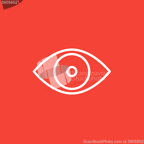 Image of Eye line icon.