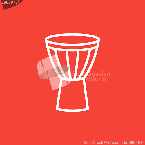 Image of Timpani line icon.