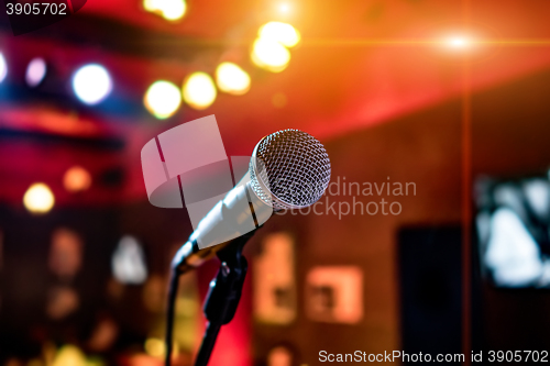 Image of Microphone on stage