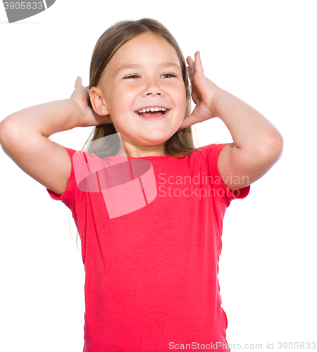 Image of Portrait of a happy little girl
