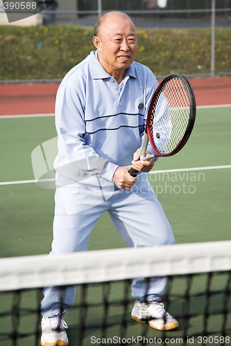 Image of Senior tennis player
