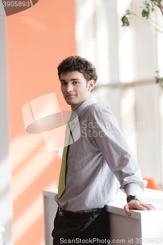 Image of portrait of young business man at office