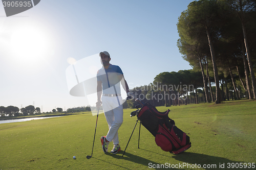 Image of golf player portrait