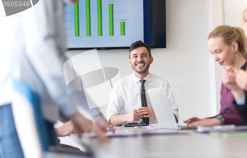 Image of business womans handshake