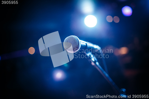 Image of Microphone on stage