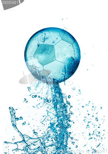 Image of Splash soccer balll isolated