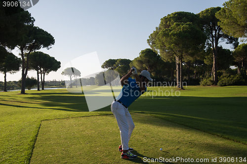 Image of golf player hitting shot