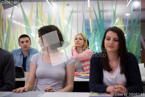 Image of students group study