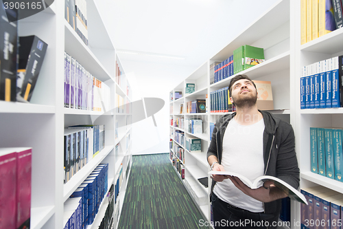 Image of student study  in school library