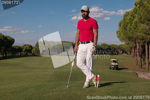 Image of golf player portrait