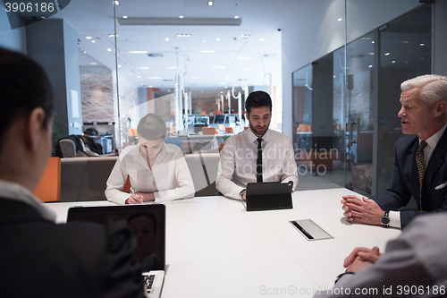 Image of business people group brainstorming on meeting