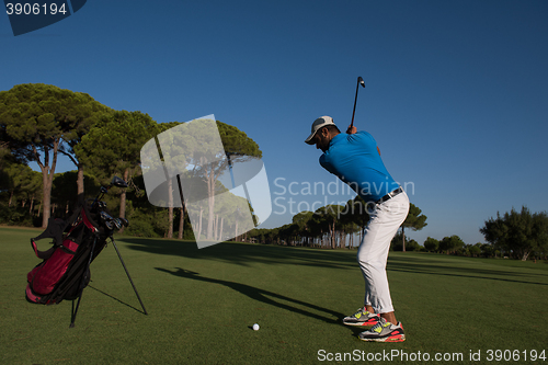 Image of golf player hitting shot