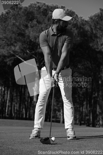 Image of golf player hitting shot