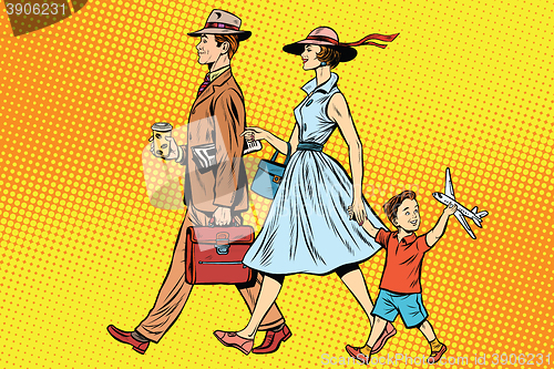 Image of Family on a walk