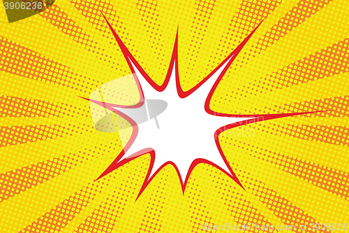Image of retro comic yellow background raster gradient halftone