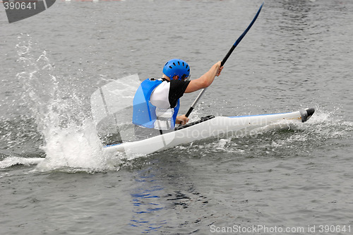 Image of Man in kayak