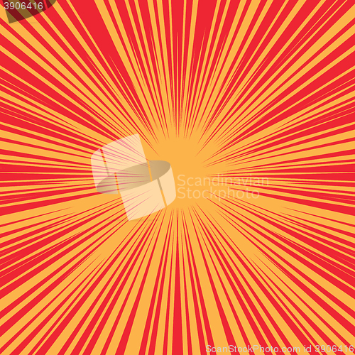 Image of Bright burst background retro comic pop art