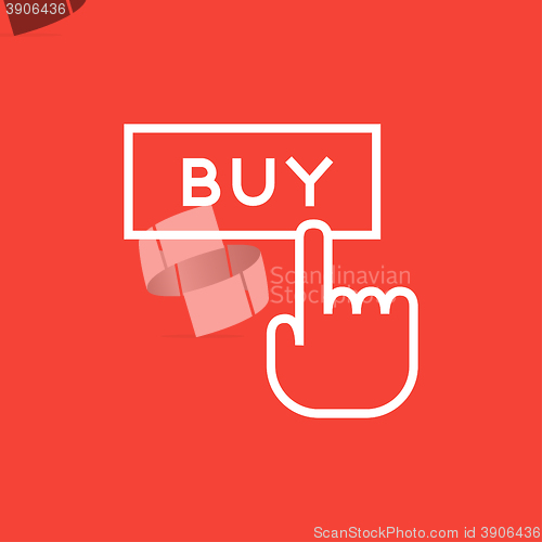 Image of Buy button line icon.