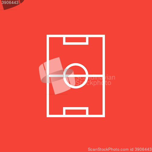 Image of Stadium layout line icon.