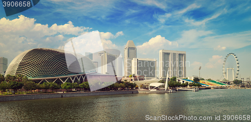 Image of Singapore skyline of Marina Bay