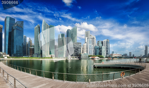 Image of Singapore skyline panorama